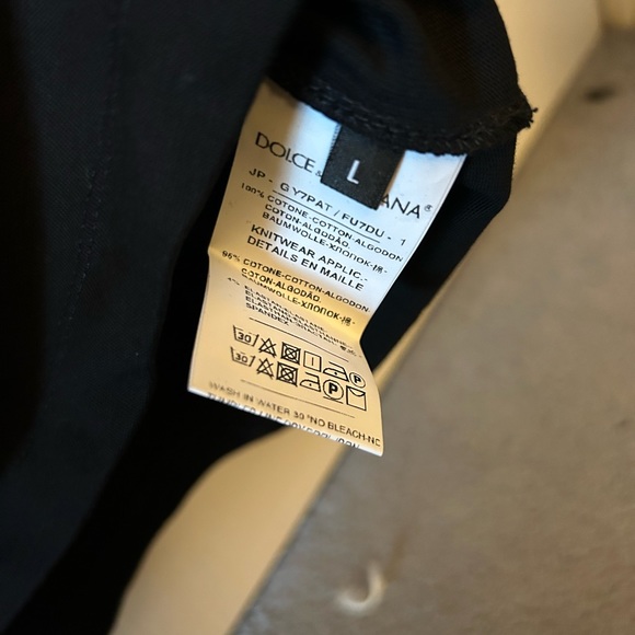 D&G t shirt large brand new with original tags - Picture 2 of 2